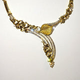 High Quality Dubai Gold Plated Rhinestone Crystal Party Wedding Jewelry Set