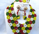 PrestigeApplause Customised Mixed Tones Customised Design Bead Wedding Party Jewellery Set
