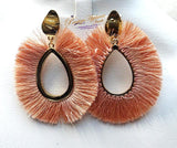 Peach Black Fashion Earring Jewellery - PrestigeApplause Jewels 