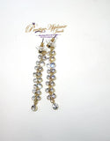 Gold Enlongated Cocktail Earring Jewellery - PrestigeApplause Jewels 