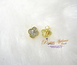 Diamond Stud Solid 18kt Yellow Gold Push Back Earrings For Women Jewelry - PrestigeApplause Jewels 