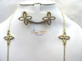 Prestigeapplause GOLD LONG NECKLACE WITH EARRING - GOLD - PrestigeApplause Jewels 