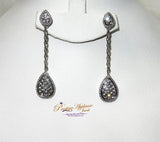 Glitz Elegant Fashion Fancy Latest Silver Plated Hoop Earrings for Women - PrestigeApplause Jewels 
