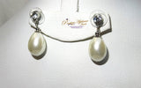 Sterling Silver Pearl and Stud Ear rings For Women/Bridal jewellery - PrestigeApplause Jewels 