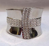 Beautiful Silver New Design Trendy Ladies Cuff Party Bangle Gift