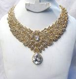 Bold Bling Fashion Costume Party Necklace and Earring Set
