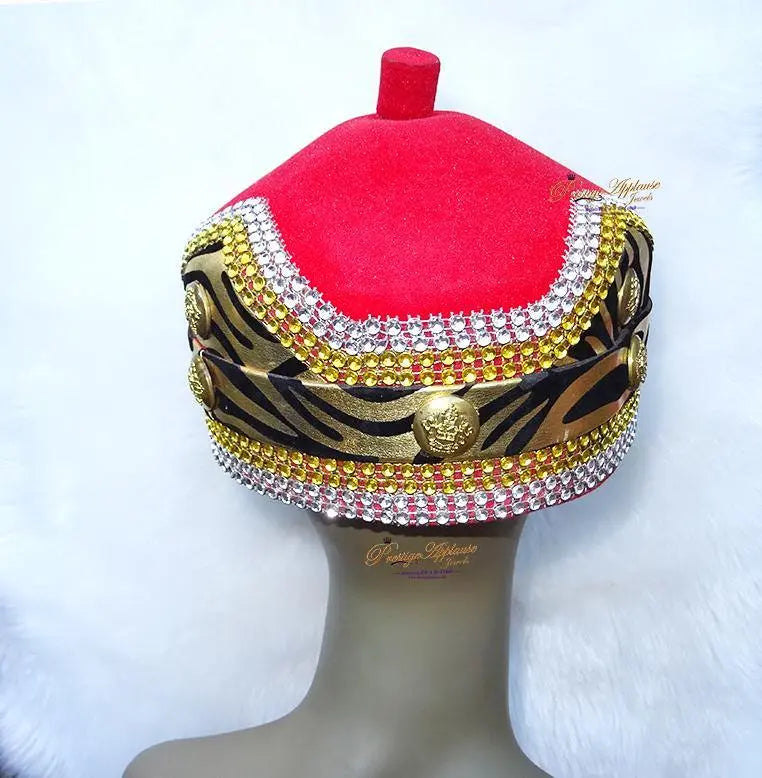 PrestigeApplause Chieftancy Embellished Men Igbo Hat Edo Cap Groom ...