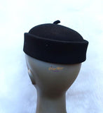Black suede Cap for the Royals!! Igbo Traditional cap (Aka Cap) for ceremonial dress. - PrestigeApplause Jewels 