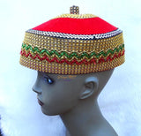 African Igbo traditional Wedding Cap For Chief Titled Men - PrestigeApplause Jewels 