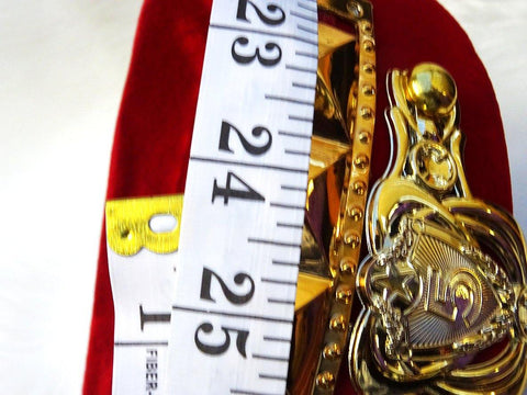 Red and Gold Elegant African/Nigerian Cap With Gold Stamps/chieftaincy traditional hatIgbo traditional Wedding Cap For Chief Titled Men - PrestigeApplause Jewels 