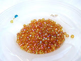 African/Nigerian OPAQUE JADE Orange SEED BEADS TUBE 8/0 Round Crystal Bugle Beads/Small Crystal Bugle Beads/Very high Quality Beads Jewellery Making - PrestigeApplause Jewels 