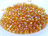 African/Nigerian OPAQUE JADE Orange SEED BEADS TUBE 8/0 Round Crystal Bugle Beads/Small Crystal Bugle Beads/Very high Quality Beads Jewellery Making - PrestigeApplause Jewels 