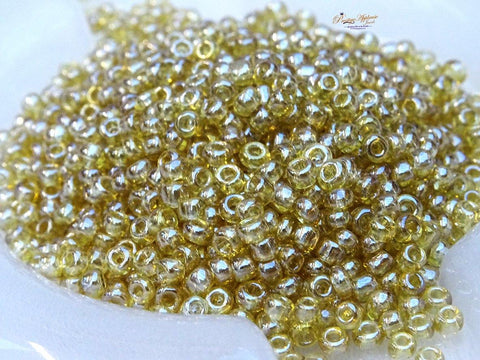 African/Nigerian OPAQUE JADE GOLD SEED BEADS TUBE 8/0 Round Crystal Bugle Beads/Small Crystal Bugle Beads/Very high Quality Beads Jewellery Making - PrestigeApplause Jewels 
