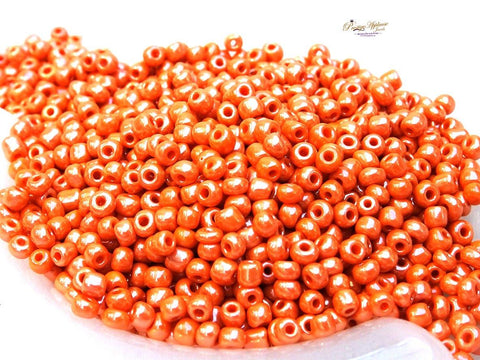 African/Nigerian Czech Preciosa 8/0 Seed Bead-Matte Opaque ORANGE Crystal Bugle Beads/Small Crystal Bugle Beads/Very high Quality Beads Jewellery Making - PrestigeApplause Jewels 