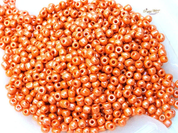 African/Nigerian Czech Preciosa 8/0 Seed Bead-Matte Opaque ORANGE Crystal Bugle Beads/Small Crystal Bugle Beads/Very high Quality Beads Jewellery Making - PrestigeApplause Jewels 
