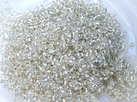 African/Nigerian Czech Preciosa WHITE Seed Bead-Matte Opaque Light Green8/0 Round Crystal Bugle Beads/Small Crystal Bugle Beads/Very high Quality Beads Jewellery Making - PrestigeApplause Jewels 