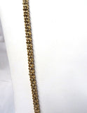 Gold Enlongated Small Love Heart Necklace Chain Jewellery