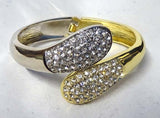Quality 2 tones Silver Gold New Popular Design New Trend Ladies Bangle Gift