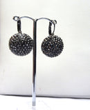 Grey Black Drop Earring Jewellery Gift for Ladies