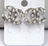 Beautiful Popular Silver Pearl Earring Jewellery