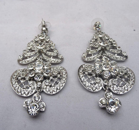 Beautiful Bold Big Crystal Cocktail Party Earring Jewellery - PrestigeApplause Jewels 