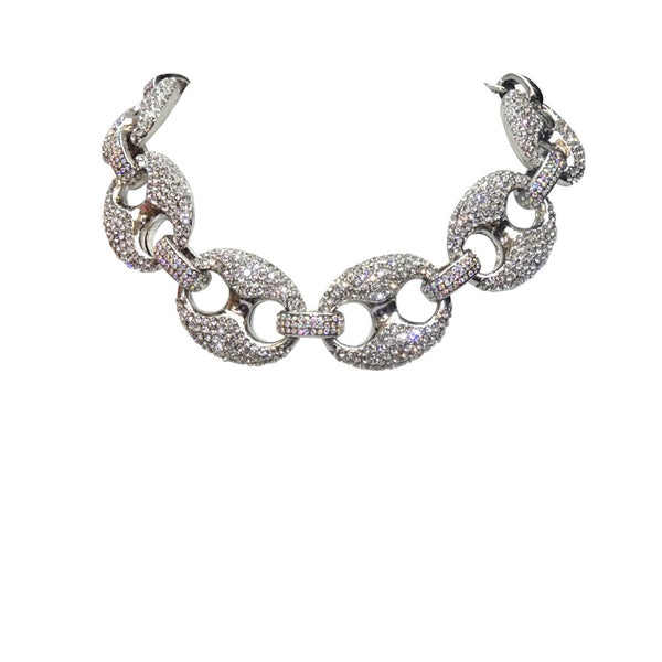 High Quality Heavily Crystal Choker Necklace Jewellery