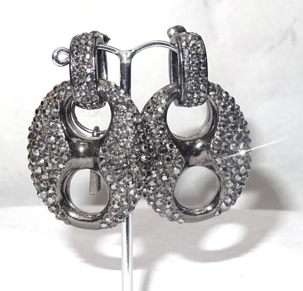 Beautiful Full Heavy Crystal Bold Big Cocktail Party Earring Jewellery - PrestigeApplause Jewels 
