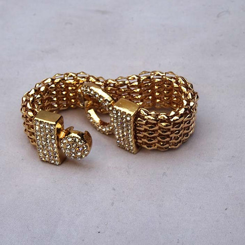Gold Crystal Fashion Beautiful Magnetic Clasp Bracelet Jewellery