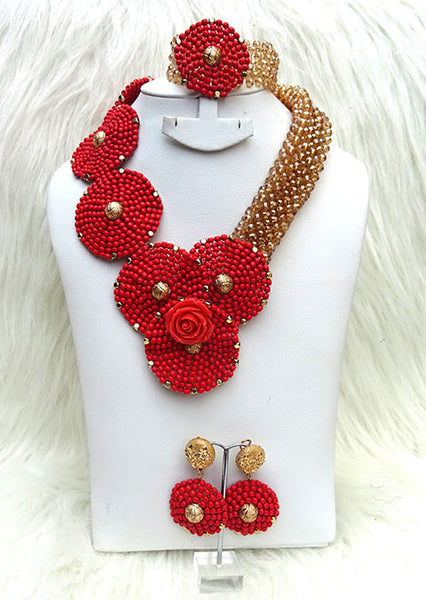 PrestigeApplause Latest Design Mixed African Beads Party Wedding Jewelry set