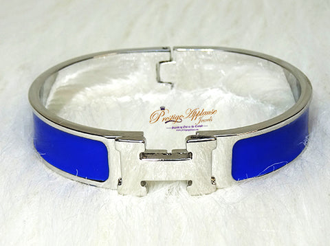 Popular Gold Silver H New Design Trendy Shades of Blue Ladies Bangle Gift