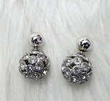 Crystal Big Stud Back Clip Earring Jewellery Gift for Ladies