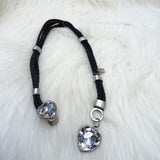 Retro Unique Leatherette Necklace with Bold Love Heart Pendant Fashion Necklace Jewellery