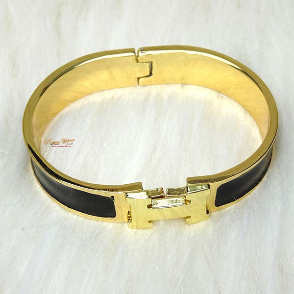 Popular Gold H New Design Trendy Black Ladies Bangle Gift