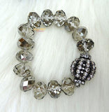 Beautiful Crystal Clear Beads Design Necklace Earring Jewellery Set - PrestigeApplause Jewels 