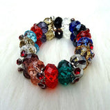 Beautiful Multi Color Beads Bracelet Jewellery Gift for Ladies Women
