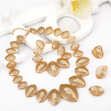 Fashion gold plated party Set including earring Necklace Bracelet Ring Set