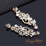 Royal Crystal Statement 18K Gold Plated Earring