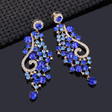 Clear Royal Crystal Statement 18K Gold Plated Earring