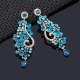 Clear Royal Crystal Statement 18K Gold Plated Earring