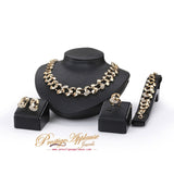 Gold plated Necklace Earring Bracelet Rings Jewellery Sets
