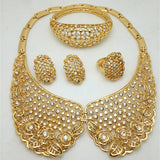 gold plated african jewellery set