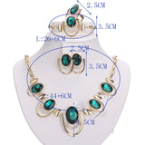 Multi color with Rhinestone Fashion Jewellery Set Party Complete Set