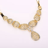 Costume with Stones Fashion Trendy Party Necklace Earring Fashion Set
