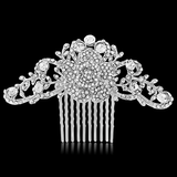 Elegant Pearl and Crystal Vintage Inspired Bridal Hair Comb